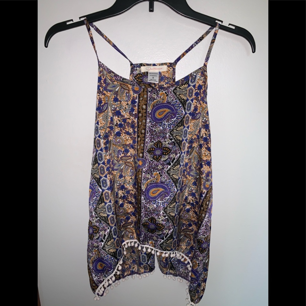 Boho Paisley Open Back Halter Top